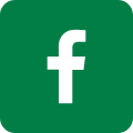 Facebook Icon with Green Background